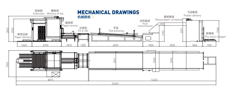 FMZ-1450H/1700H高速智能自動(dòng)裱紙機(jī)(覆面機(jī))機(jī)械圖紙